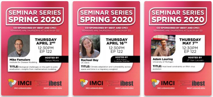 Spring Seminars Announced